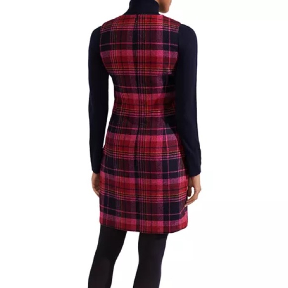Hobbs London Sariah Plaid Wool Dress. - Picture 3 of 8